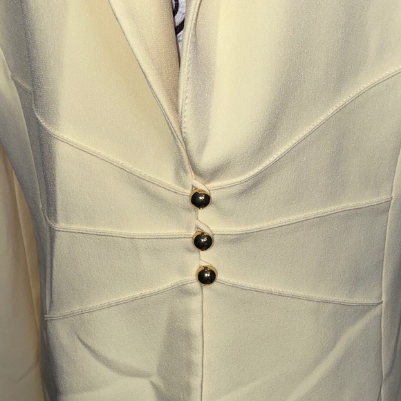 Tahari Arthur S. Levine Yellow Blazer Size 14 - Picture 3 of 4